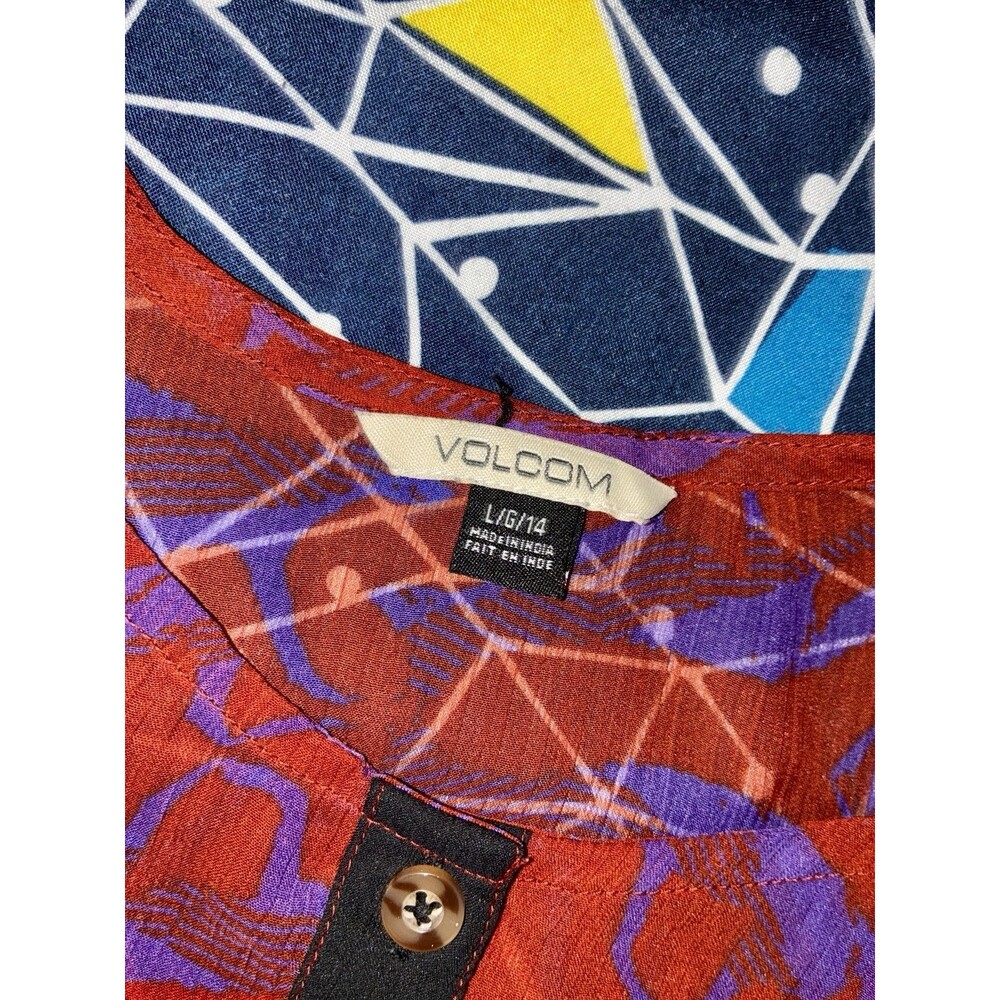 VOLCOM Not So Classy Tank Top Purple Red SIZE L 14 Not So Classic